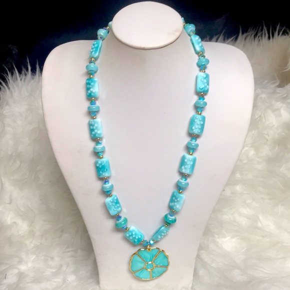 Turquoise Necklace & Earring Set ❤️